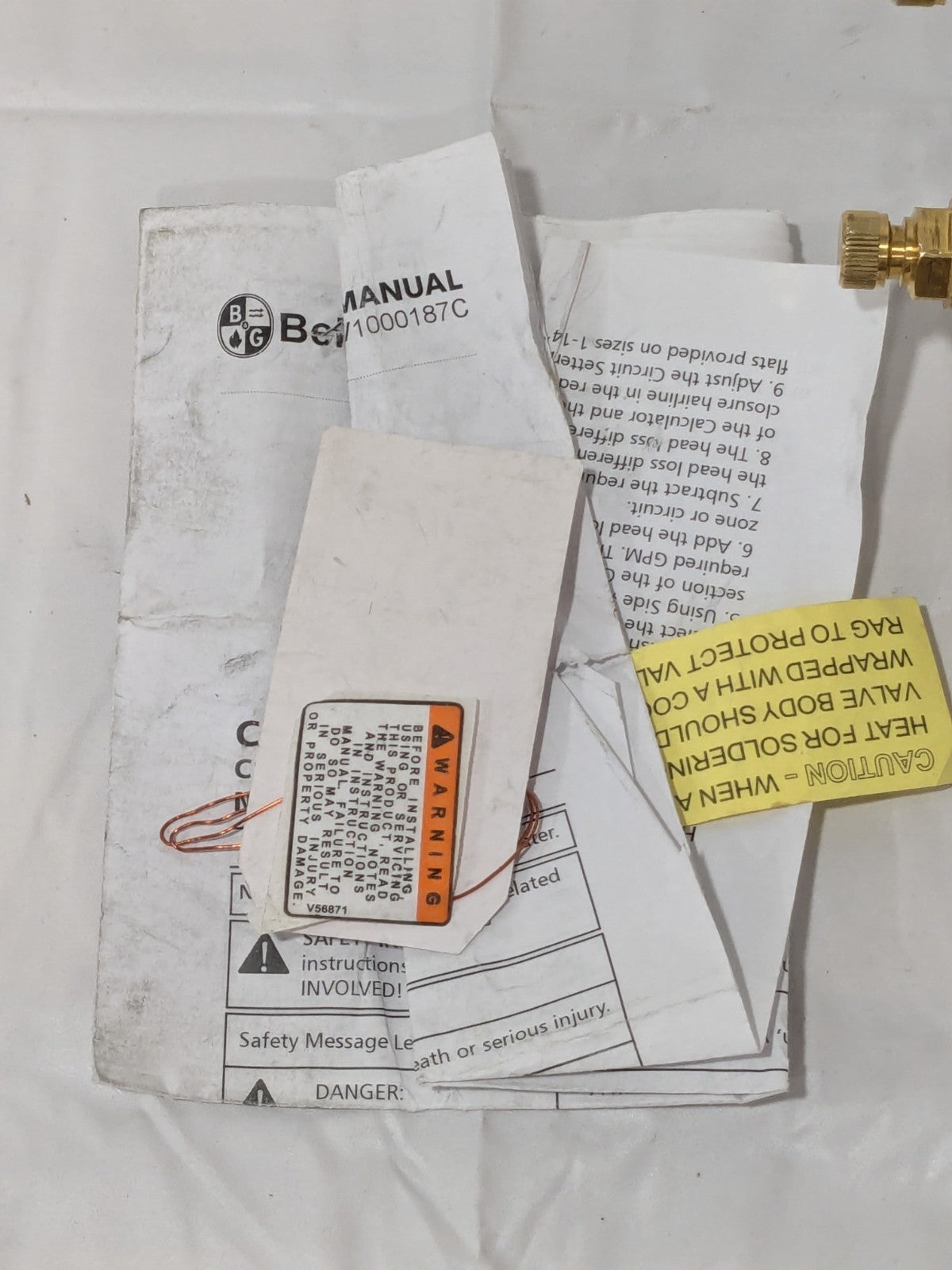 B&G 2" Pipe, Solder End Connections, Inline Calibrated Balance Valve 117404LF