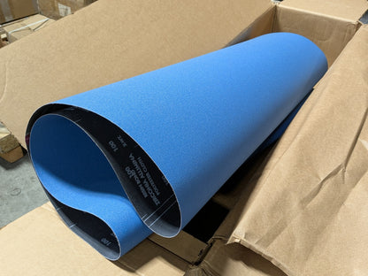 Norton BlueFire Abrasive Belt 37" W. x 60" L. Medium Grade 100 Grit 69957328103