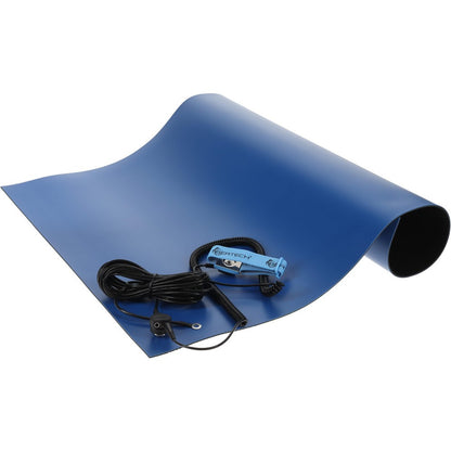 Bertech Anti-Static Rubber Table Mat 5ft OAL 2ft OAW 0.08" Thick 18397745