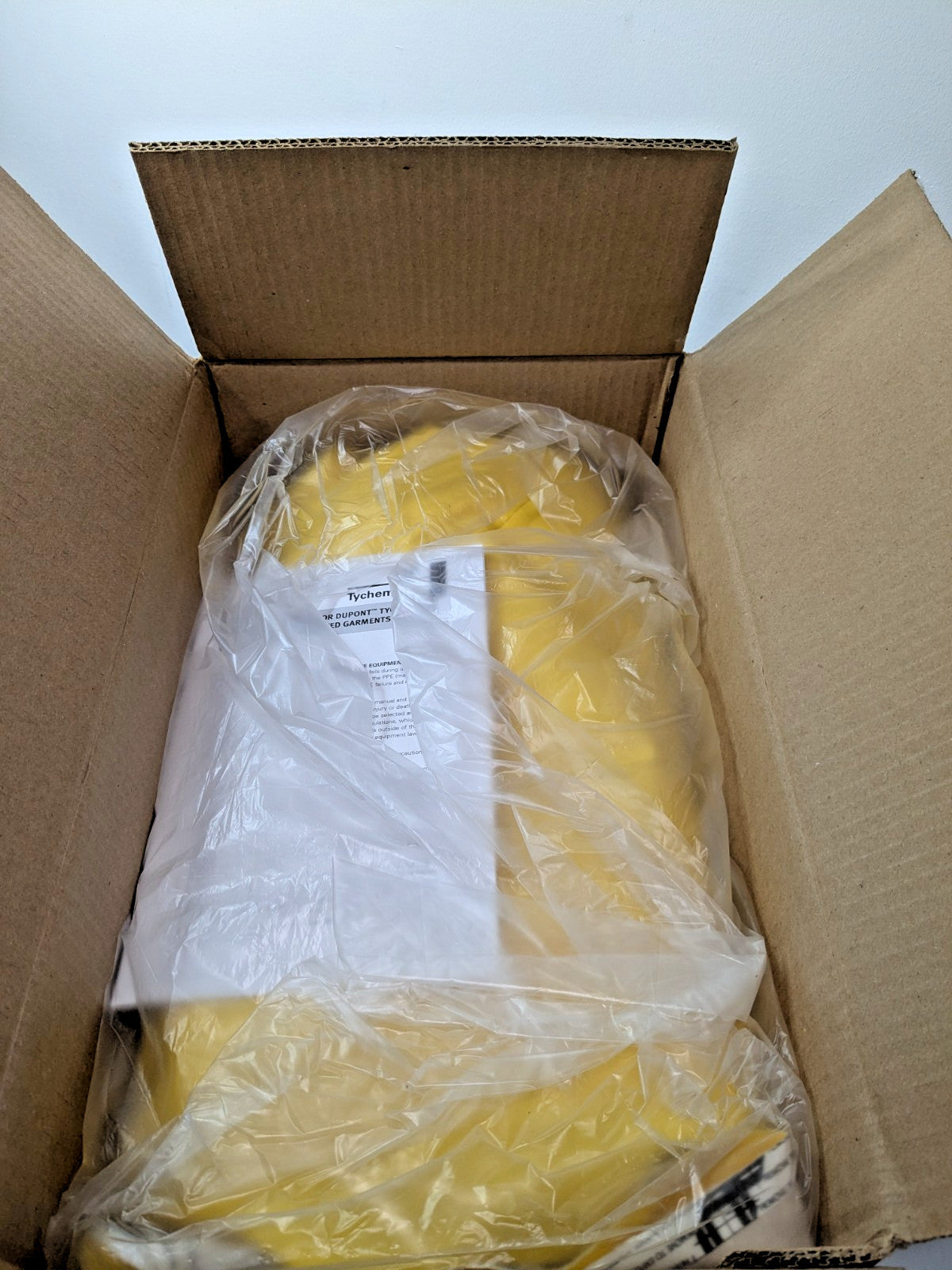 PACK of 2 DUPONT TYCHEM 9000 Yellow Coveralls XL BR125TYLXL000200