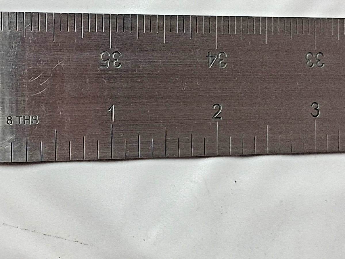 SPI Steel Ruler 36" OAL 4R Graduation Rigid 1-1/4" OAW 13-948-5