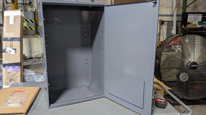 DURHAM Steel Utility Cabinet 20 x 32-3/4 125 lb Load 2 Shelf 056-95 Damaged