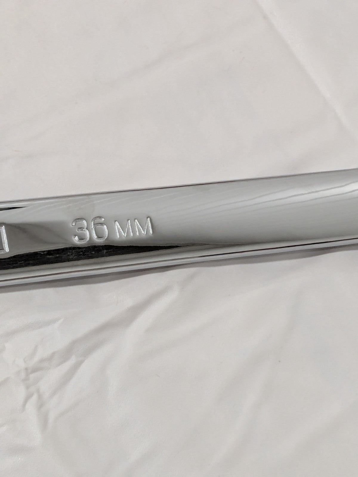 Tekton Combination Wrench: 36.00 mm Head Size, 15 deg Offset WCB24036