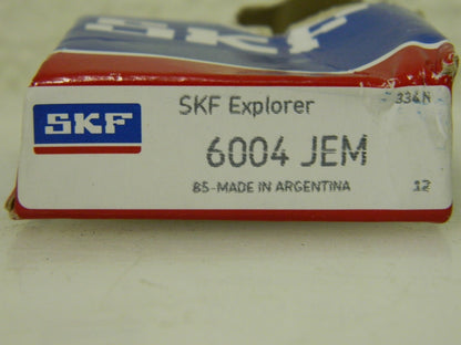 SKF Open Deep Groove Radial Ball Bearing 20mm Bore Diam 42mm OD Qty 2 6004 JEM