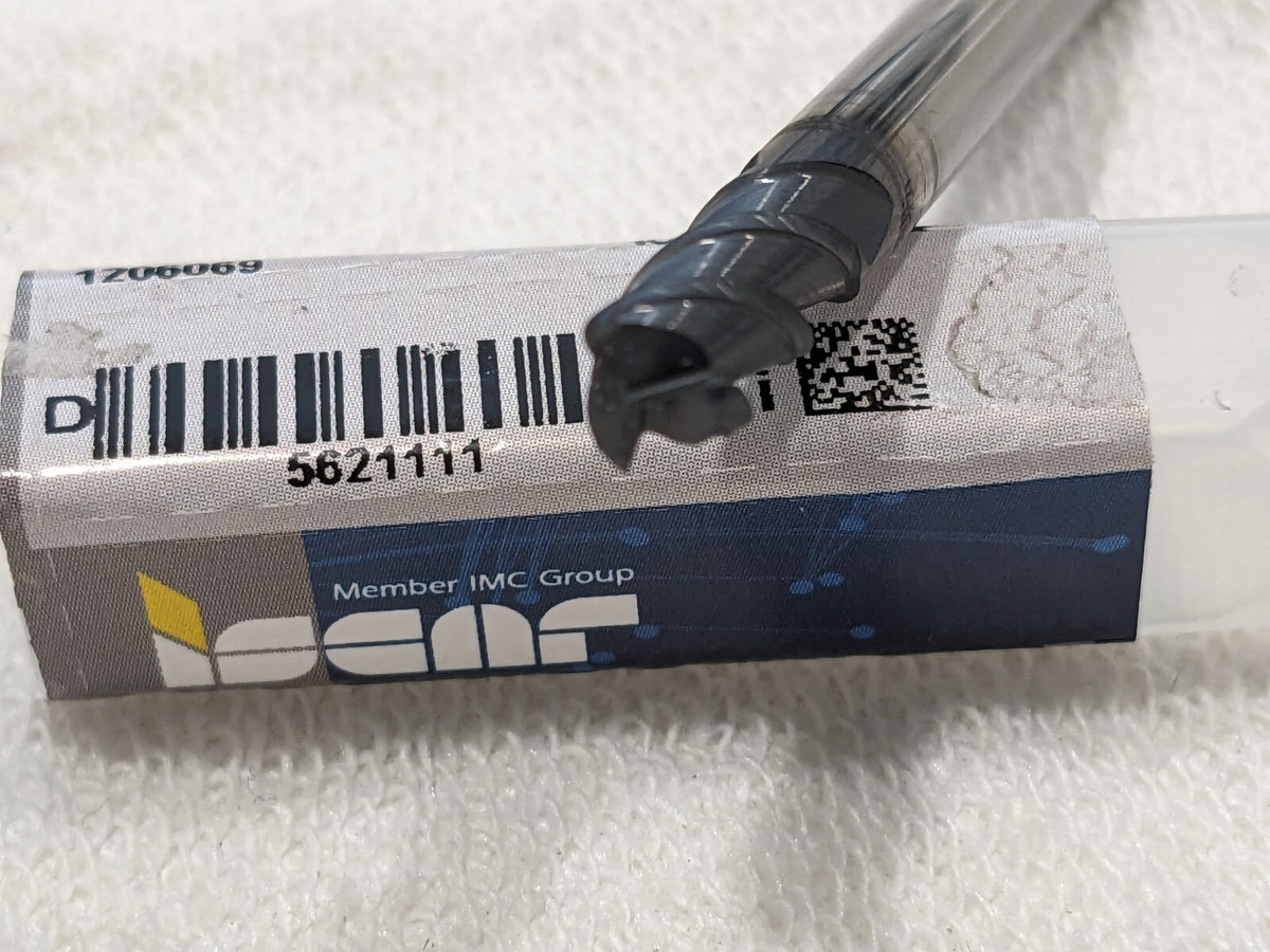ISCAR Corner Radius End Mill: 6 mm Dia 5621111