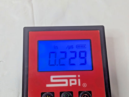 SPI Ultrasonic Thickness Gage 0.1mm to 8" Measurement 0.1mm Resolution 15-145-6