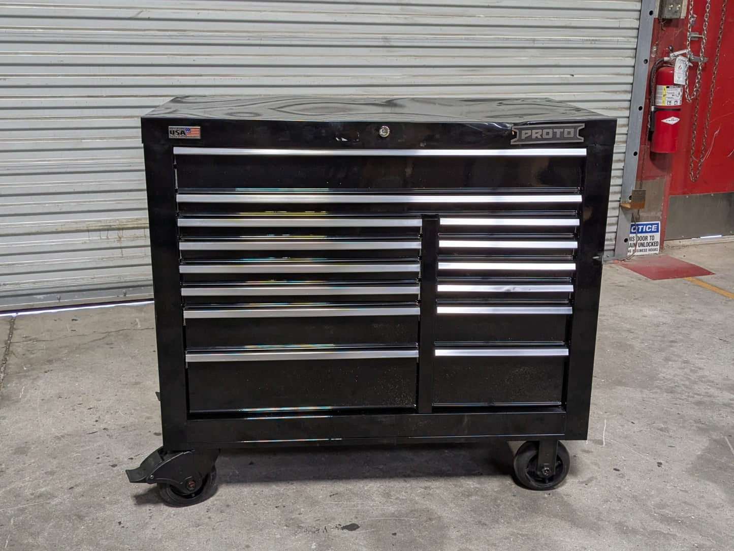 Proto Double Bank Roller Cabinet Tool Box 14 Drawer 41 x 22 x 38 Parts / Repair