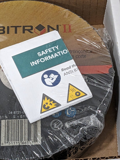 3M Cutoff Wheel Type 1 (01/41) 6″ Dia 0.0450″ Thick 7/8″ Hole Qty 25 7100098146