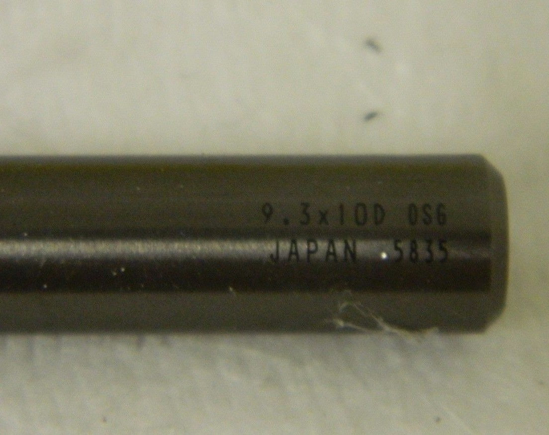 OSG Carbide Jobber Length Drill Bit 2FL 9.3 mm X 10D 140°  8568093