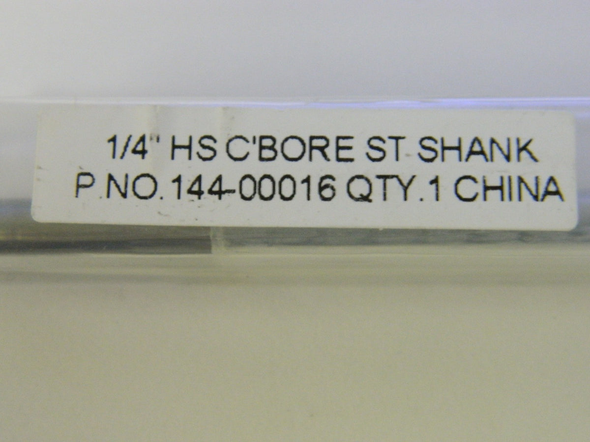 Pro  Counterbore 1/4" HS Straight Shank Qty. 3 144-00016