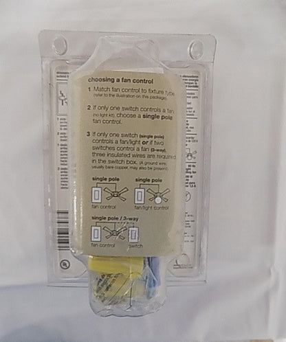 Lutron Skylark  S2-LFSQH-WH 3 Speed Dual Slide-to-Off Fan Control & Dimmer White
