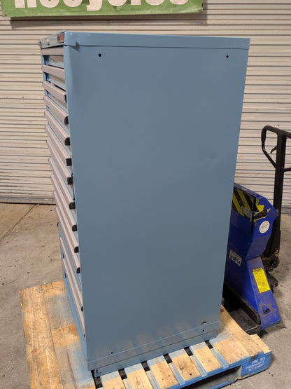 Lista 14 Drawer Modular Storage Cabinet 59 x 28 x 28 Steel Blue Parts / Repair
