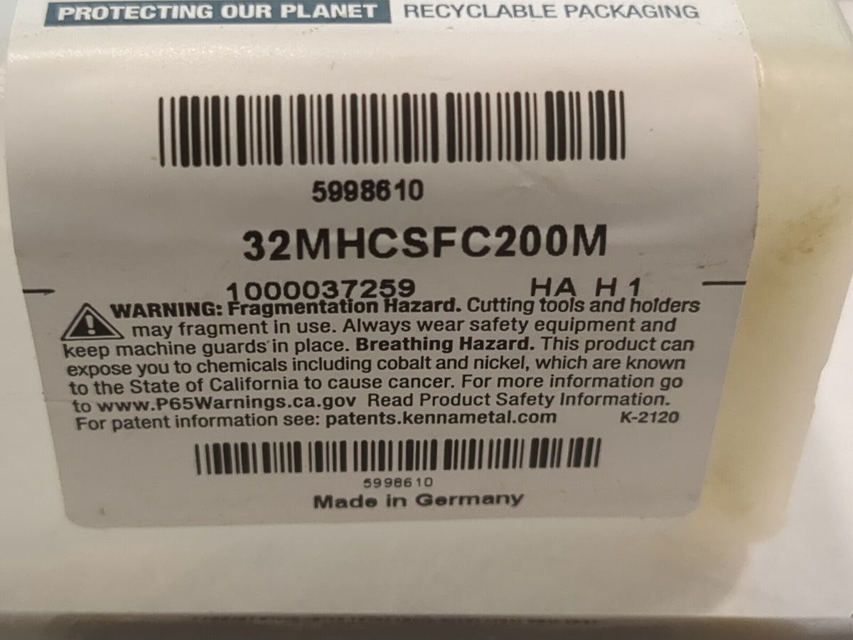 KENNAMETAL Hydraulic Chuck Sleeve: 20 mm ID steel 5998610