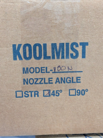 Kool Mist Tank Mist Coolant System: 1.00 gal, SS, 1.000 Outlet 100 N-45 DEG