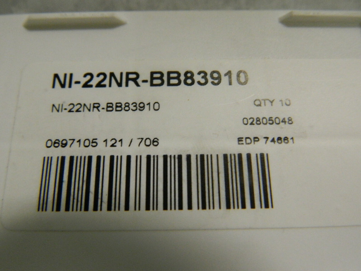 Seco Carbide Threading Inserts box of 10 NI-22NR-BB83910  74661