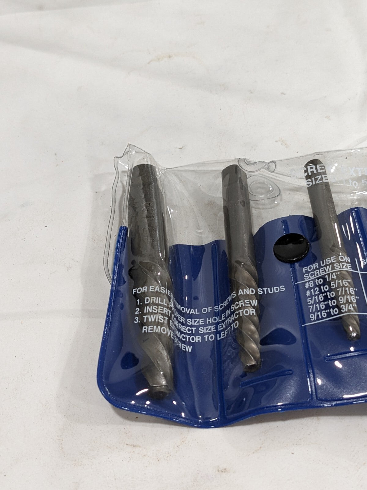 CLEVELAND Spiral Flute Screw Extractor: 4 Pc C00906 INCOMPLETE