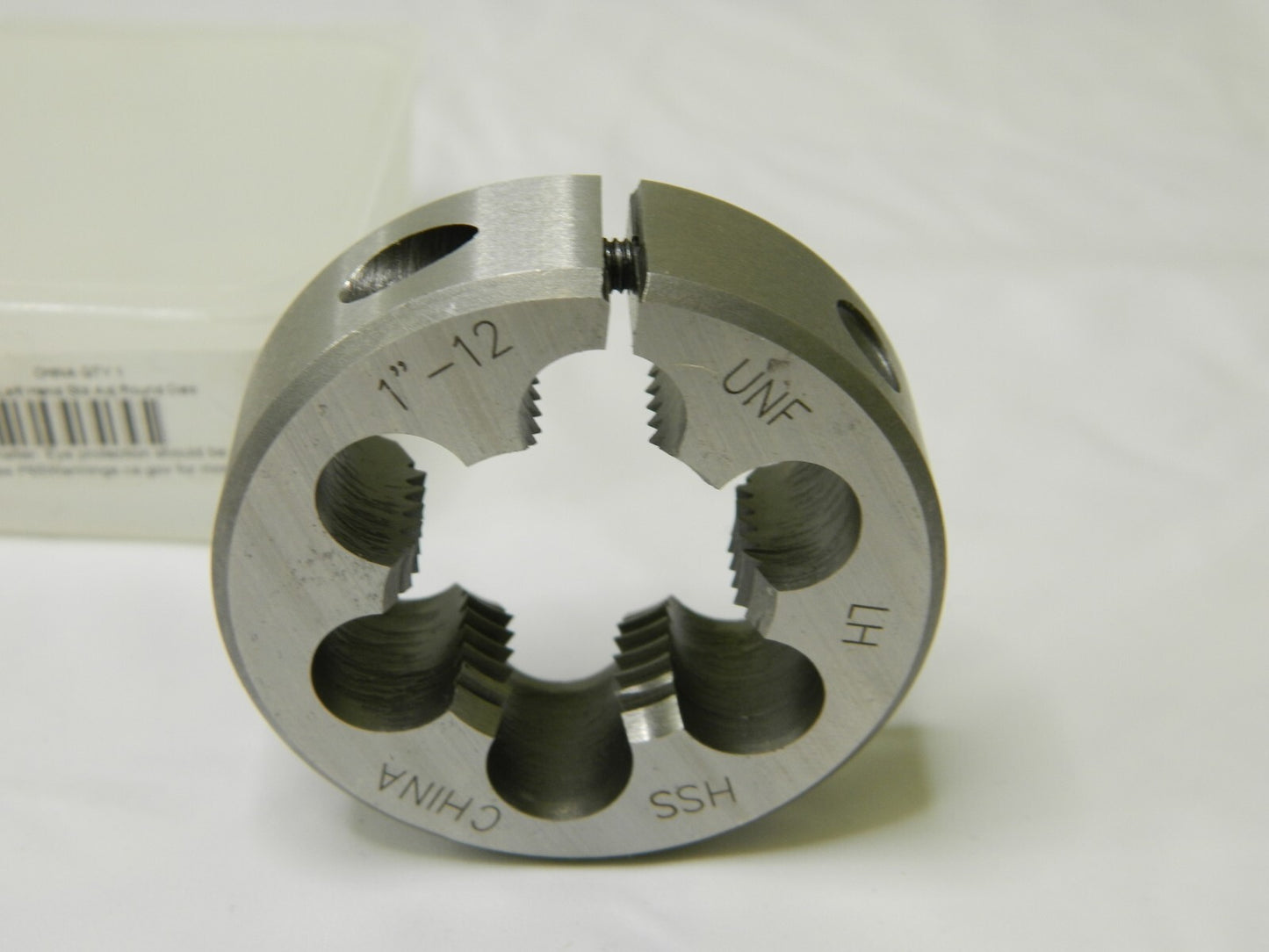 Interstate Round Die: 1-12, 2 OD, High Speed Steel 03849122