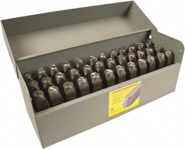 C.H. HANSON Low Stress Round Face-Full Stamp Set 1/4" Character 36pc 26188