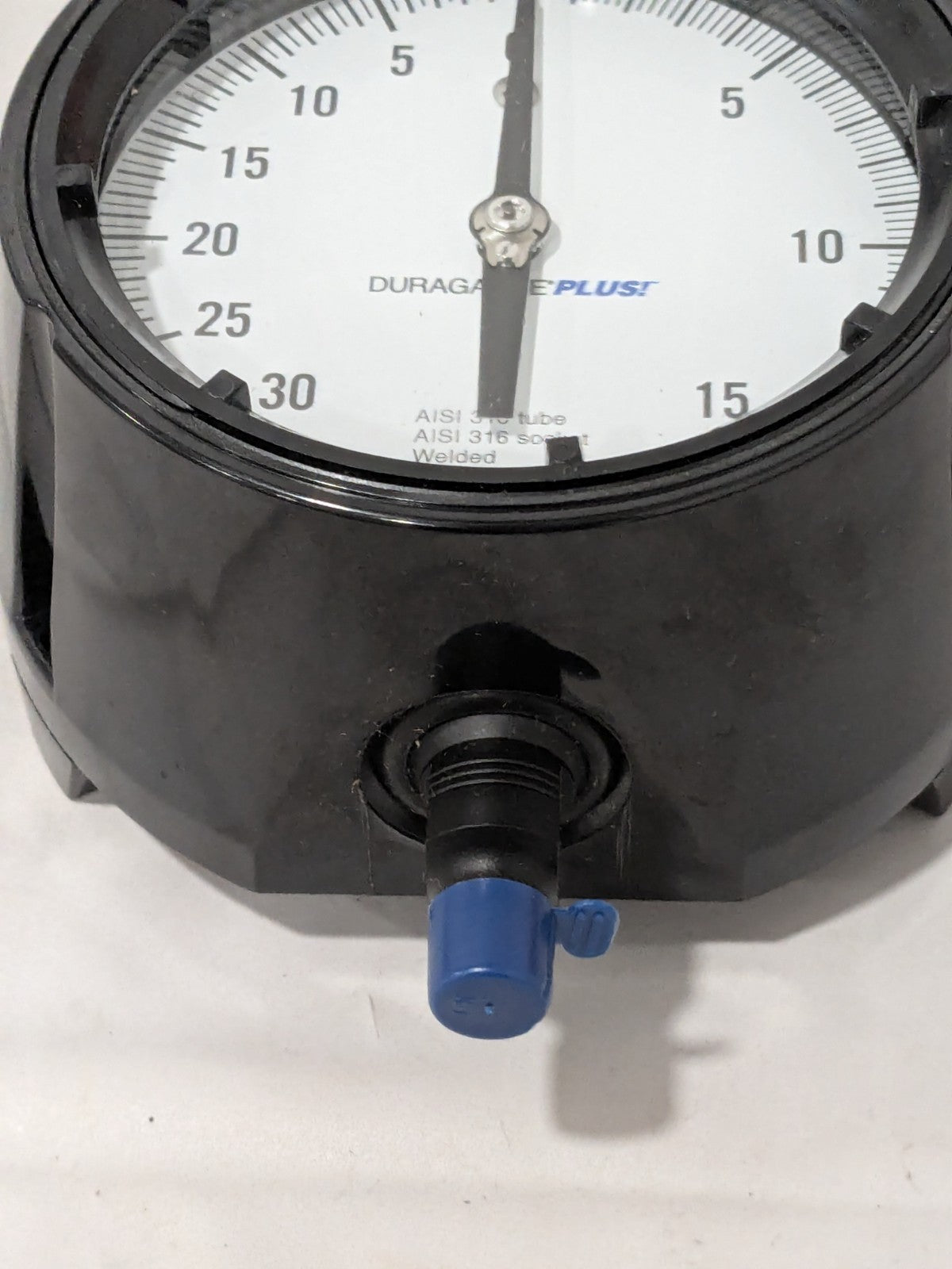Ashcroft Pressure Gauge: 4-1/2" Dial Dia, 0 Min psi, 15 Max psi, 1/4" 93015XLL