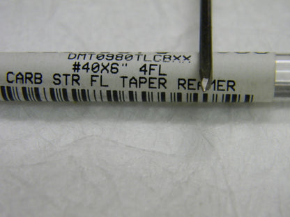 Pro  Carb Str Fl Taper Reamer  4 FL 40X6" QTY 6 32121576