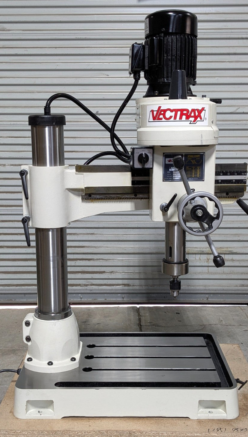 VECTRAX Radial Arm Drill 38-1/2" Swing 1.5 hp  220V with Stand *Scratch &am