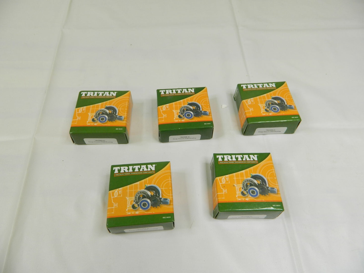 Tritan Deep Groove Ball Bearing: 0.75" Bore Dia 707 lb Static Load Qty 5 7512DLG