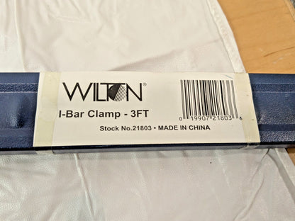 Wilton I-Bar Clamp 3Ft Jaw Opening X 1-13/16" Depth X 1-7/8" Clamp Face 21803