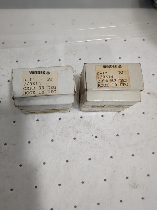 Vardex 2pk of ( Sets of 4 ) Thread Chasers 7/8" x 14 HSS 1" Head  #05307871