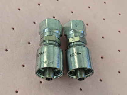 PARKER Hydraulic 2ct. Hose Fem. Seal-Lok Swivel Fitting 0.375" ID 6 mm KP80003