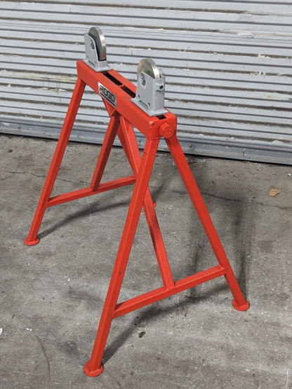 Ridgid Pipe Stand w/ Adjustable Steel Roller Heads 1/4" to 36" Capacit