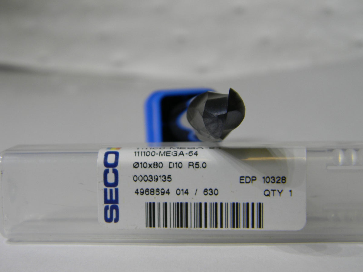 Seco Corner Radius Spiral Flute Corner Radius End Mill 3FL 39948