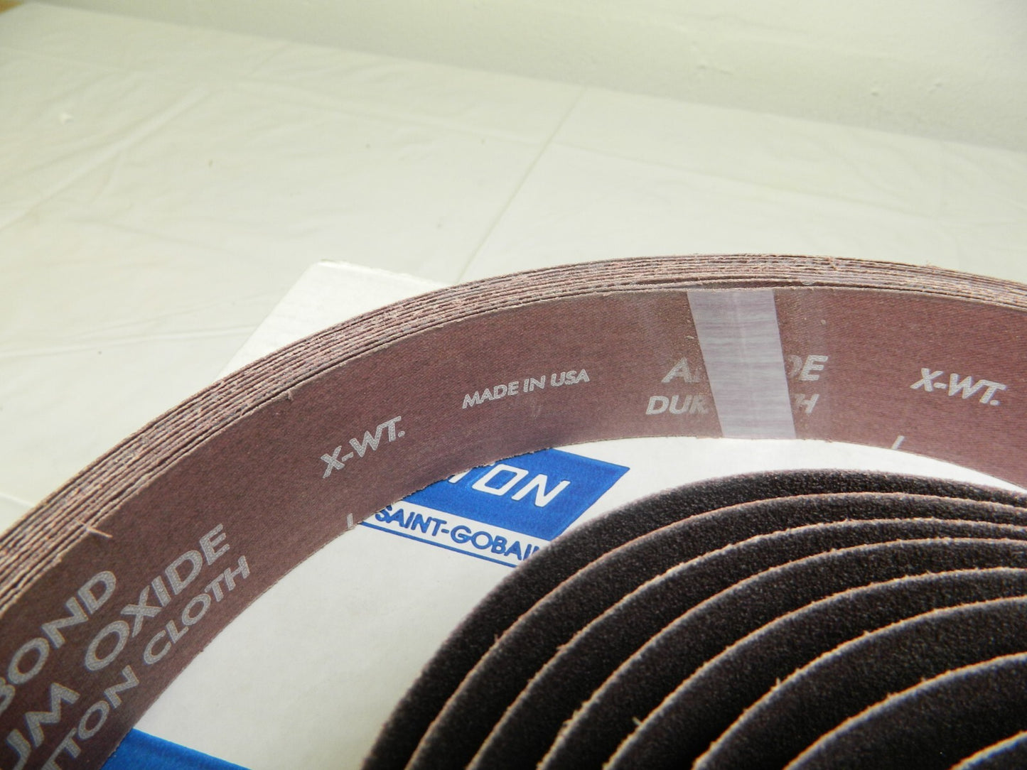 NORTON Abrasive Belt 2" W, 30" L, 60 Grit, Aluminum Oxide Qty 10 78072774447