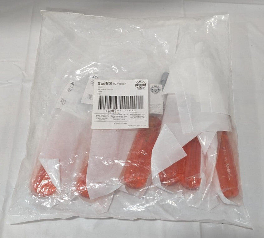 XCELITE Nut Driver 9/32" Drive Hollow Shaft 7-1/4" OAL THS9N **6 PACK**