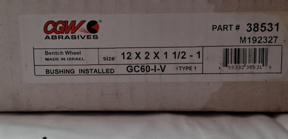 CGW Abrasives Silicon Carbide Bench & Pedestal Grinding Wheel 12" Dia 38531
