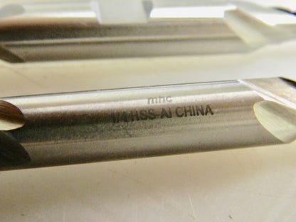 Pro-Grade Ball Double End Mills 3 Pack 1/4" Dia 1/2" LOC 2 Flute HSS 0