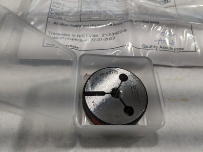 SPI Threaded Ring Gage: 1/4-28 Thread, Class 2A no go 23-153-0