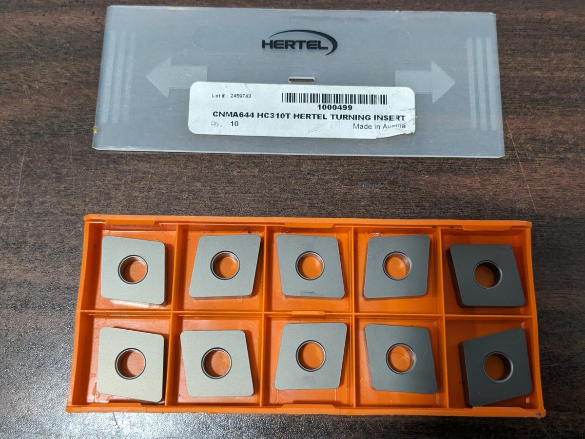Hertel CNMA644 HC310T Carbide Turning Insert Qty 10 1000499