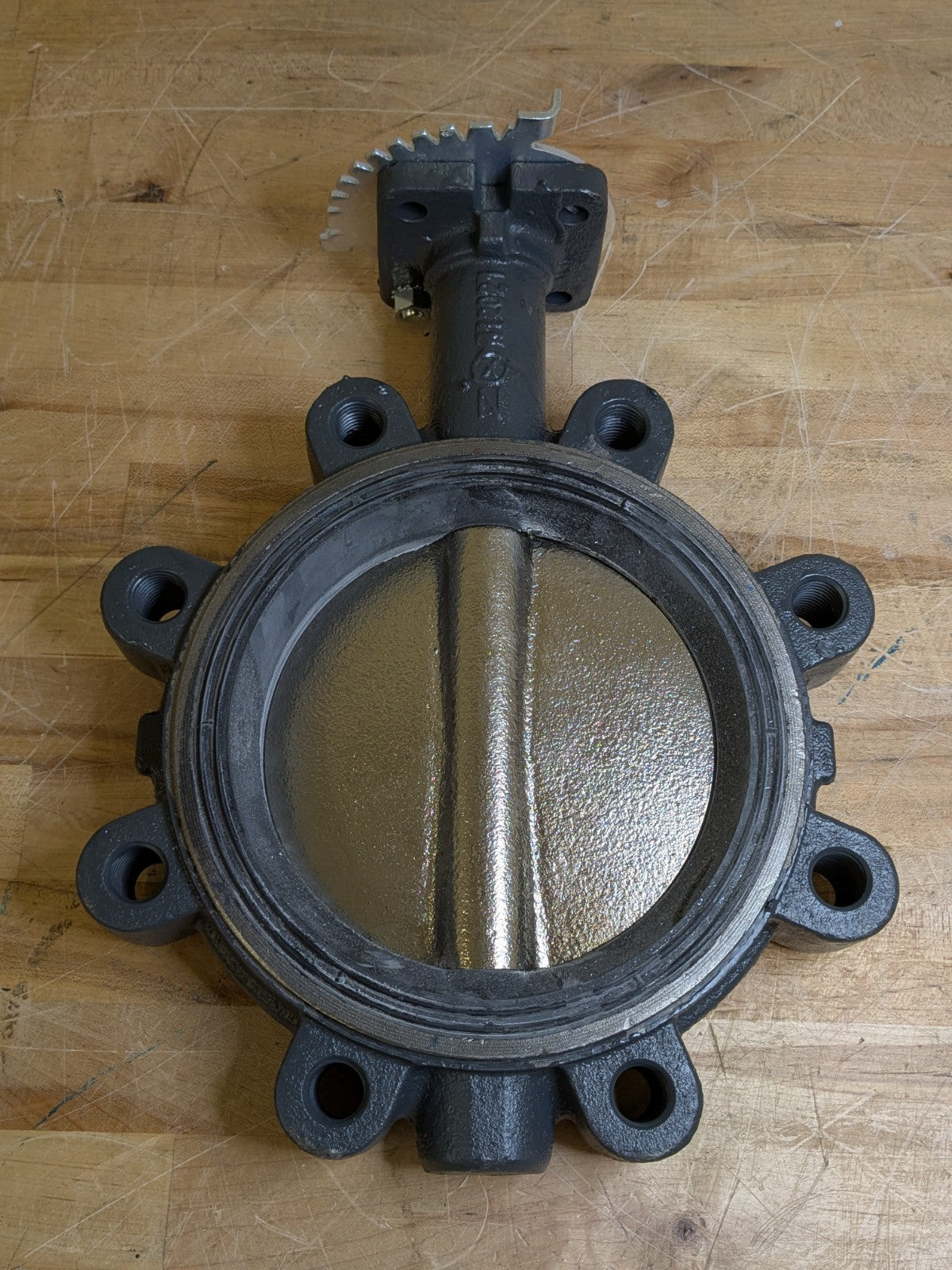 Nibco Ductile Iron Lug Type Butterfly Valve w/ Lever Lock Handle 6" Pipe NL