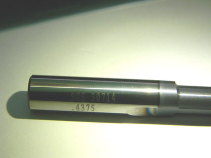 SGS Tools 7/16" x 7/16" x 1" x 2-3/4" Straight Flute End Mil