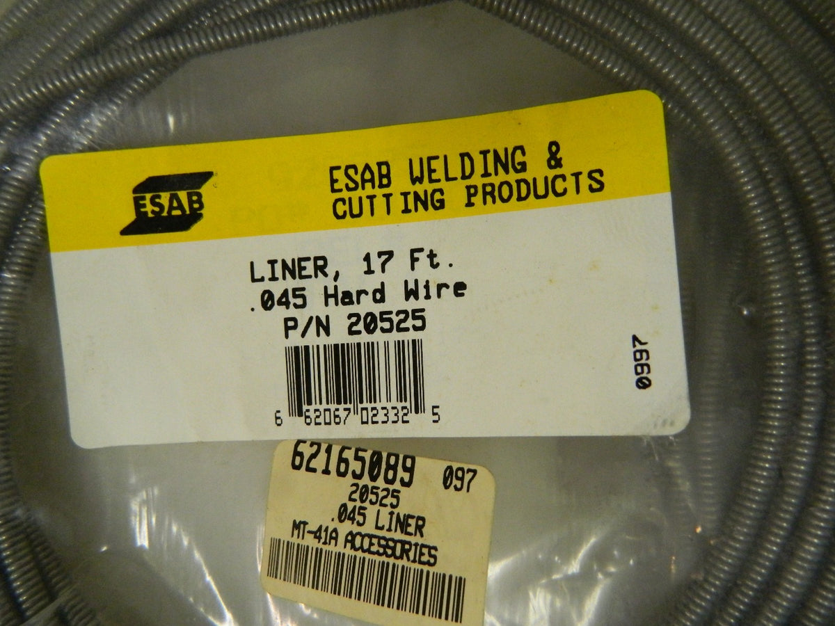 ESAB Steel Hard Wire Liner QTY 2   .045 17Ft. 20525