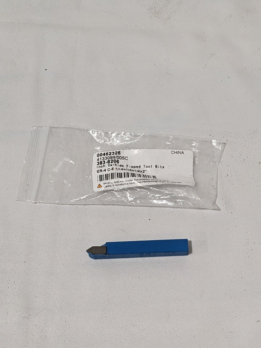 Single Point Tool Bit: ER-4, 1/4" Shank Width, 1/4" Shank Height 383-6206