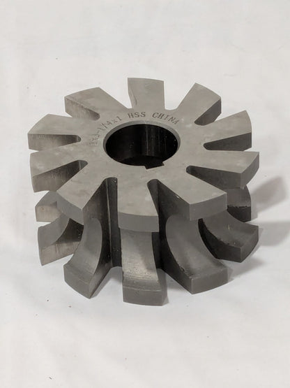 HSS Concave Radius Cutter 1"x3-1/4"x1" 10 Teeth Arbor Connection