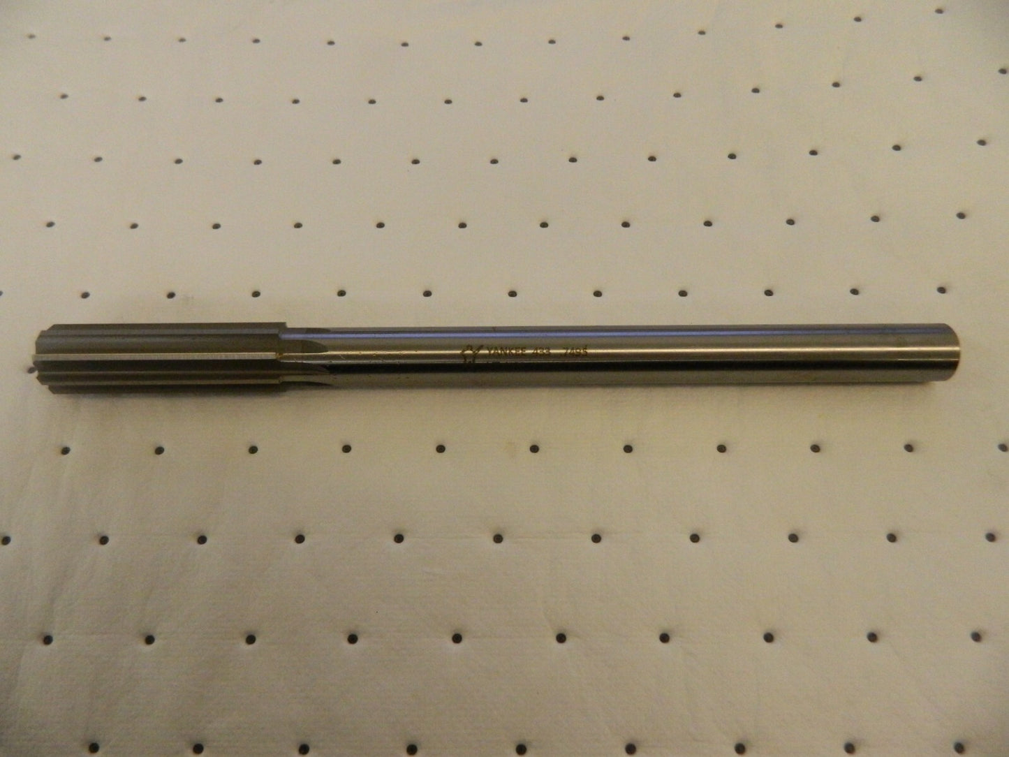 Chucking Reamer: 0.7495 Dia 9-1/2 OAL Straight Flute HSS 433-0.7495