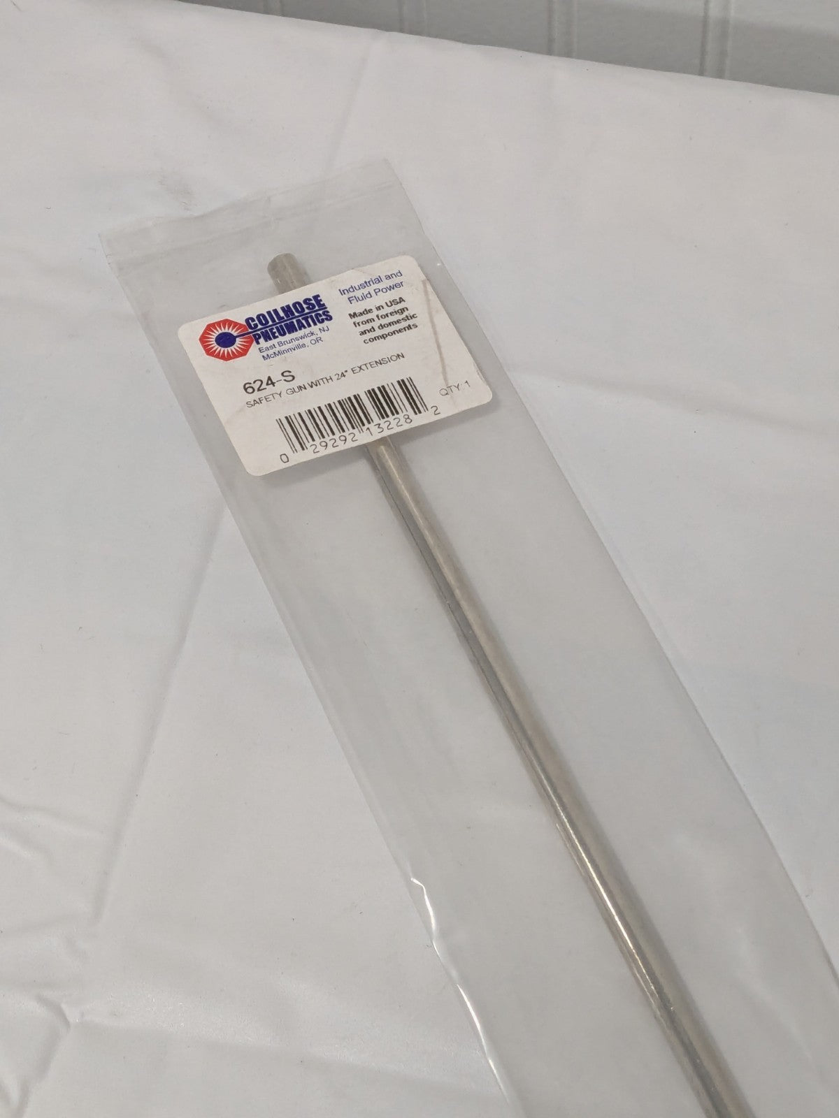 COILHOSE PNEUMATICS 24" Air Blow Gun: Safety Extension Tube, Thumb Lever 624-S