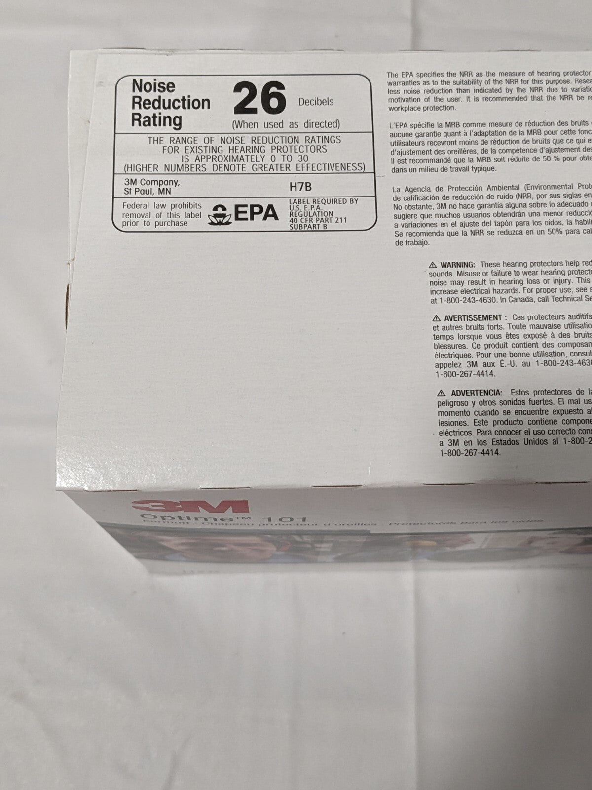 3M Peltor Optime 101 Black Behind-The-Head Earmuffs 7000002329