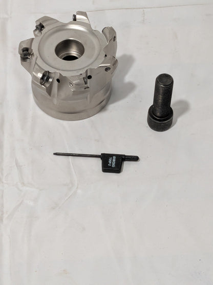 Seco Indexable Copy Face Mill: 1" Arbor Hole Takes (7) RP..1204 Insert 02949648
