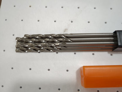 HERTEL 10pk Aircraft Extension Drill Bits 7/32" Dia 135 ° Pt Cobalt C.E07.0556