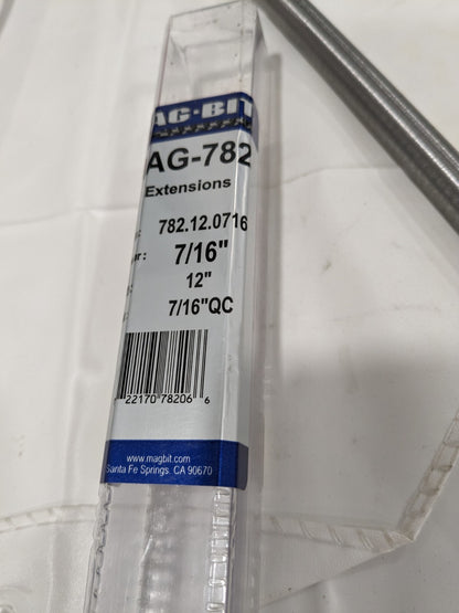 MAG-BIT 7/16" Shank Drill Ext for 1/4, 5/16 & 7/16" Shank Drill Bits 782.12.0716
