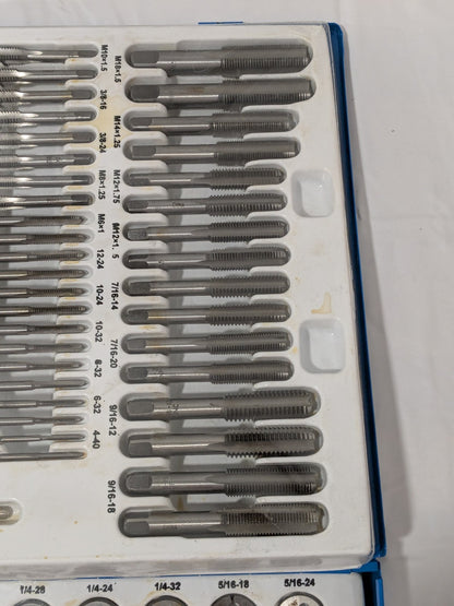 110 Piece Tap & Die Set #4-40 to 3/4-16 Taps NPT, UNC & UNF 03959137