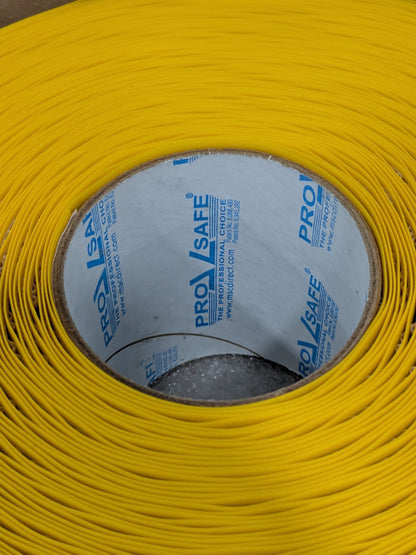 PRO-SAFE Floor & Aisle Marking Tape: 4" W, 100' L, Polyvinylchloride PRO-4RY